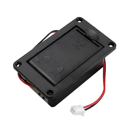 1 stk. 9V Batteriholder for Kasseboksdeksel for Gitar Bass Aktiv Pickup-kontakt