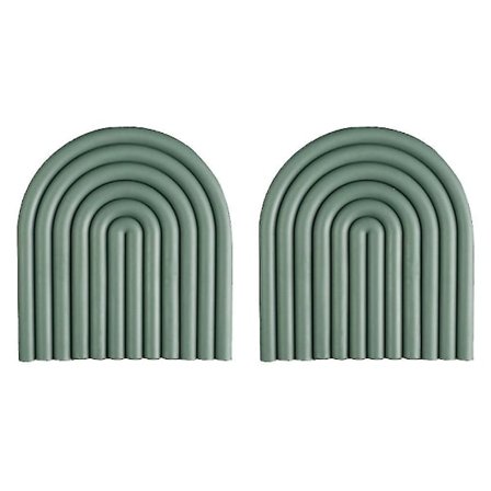 Silikone Aftagelige Regnbue Brikker Skridsikker Kop Måtte Varme