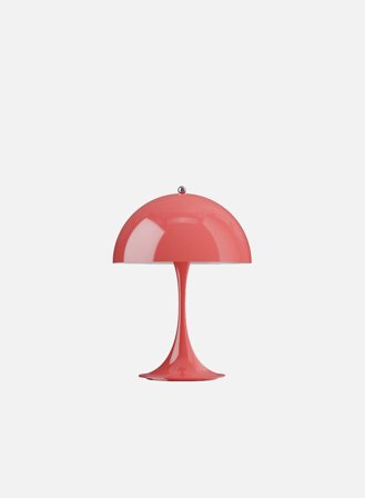 Panthella 250 oppladbar bordlampe opaque - coral