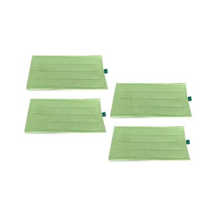 4 stk. moppeklut for Vorwerk Kobold SP600 MF600 støvsuger reservedeler tilbehør våt og tørr vask