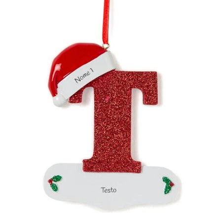 Mub- Custom DIY Name Letters A-Z Christmas Resin Pendant Decoration Trendy Christmas Tree Ornament