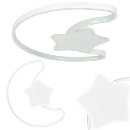 Takplafond LED vägglampa moon fjärrkontroll