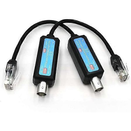 1 Par Passiv Förlängare Ethernet Över Koax 1-CH, IP-nätverk - Ethernet Över Koax Konverterare Nätverksförlängare