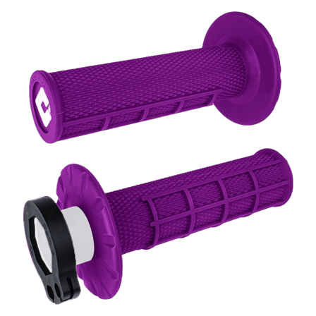 Lenkergriffe ODI Half Waffle Lock-on Lila