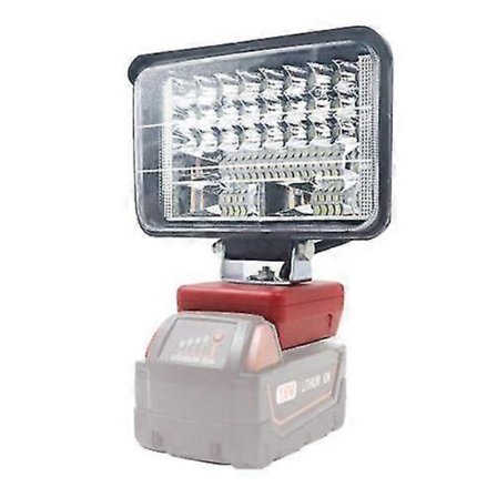 LED Arbejdslampe m/ Dobbelt USB-udgang 3/8 tommer til Milwaukee M18 18V Li-ion Batteri (FMY)