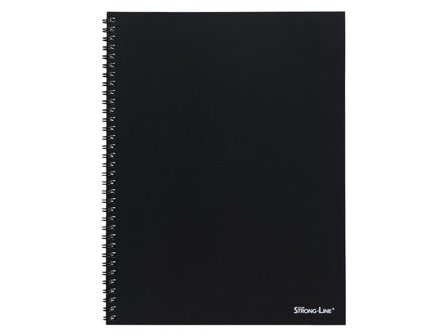 Bantex Kollegieblock A5+ PP linjerat svart - Lyreco - Kontorsmaterial - Block och anteckningsböcker - Kollegieblock