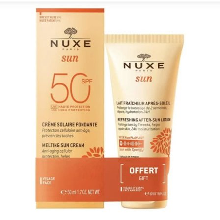 Ansigtsscrème høj beskyttelse SPF50 - NUXE - Nuxe Solaires - Ikke fedtet - 50ml - UV-beskyttelse