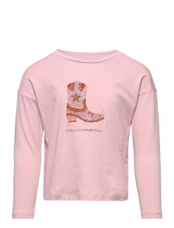 Congli Langærmet T-shirt Lyserød Mango