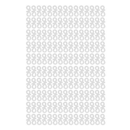 150 stk. S-formede kroge i robust og holdbar plast med dobbelt ende, alsidige julelysklips til dekoration af festlys, hvid