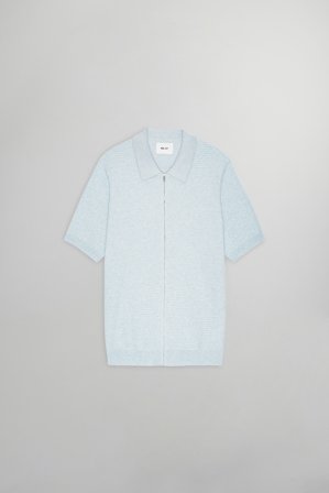 NN.07 Gustav 6686 Polo Male Blue Organic Cotton