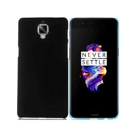 OnePlus 3/3T Ultratynd gummibelagt mat sort cover