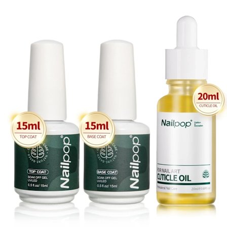 Nailpop Nagel Dehydrator och Primer Syrafri Naturlig Nagel Förberedelse för Akryl och UV Gel Nagellack Snabbtorkande Överlägset Bindningsset