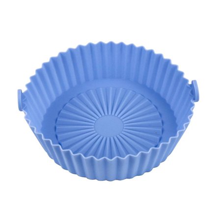 Återanvändbar Air Fryer Silikonform, Värmebeständig Non-stick Bakkorg - 26 (L Storlek, Blå)