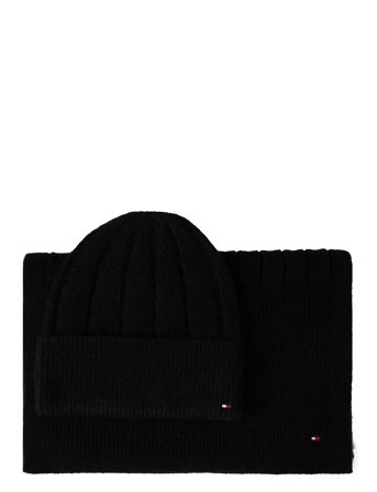 Tommy Hilfiger | Th Flag Fluffy Beanie & Scarf Gp | ONE SIZE