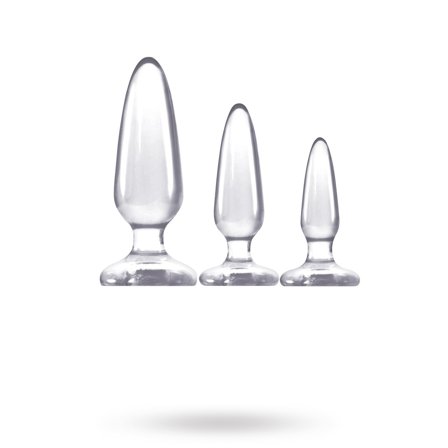 nsnovelties: Jelly Rancher 3x Clear Pleasure Plugs Training Kit