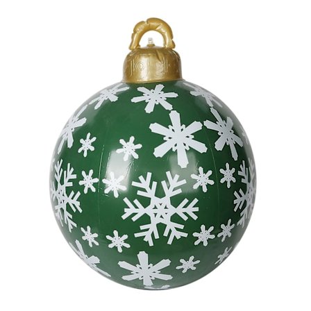Jätte Stor Uppblåsbar Julkula Utomhus Dekoration Julgran Ornament