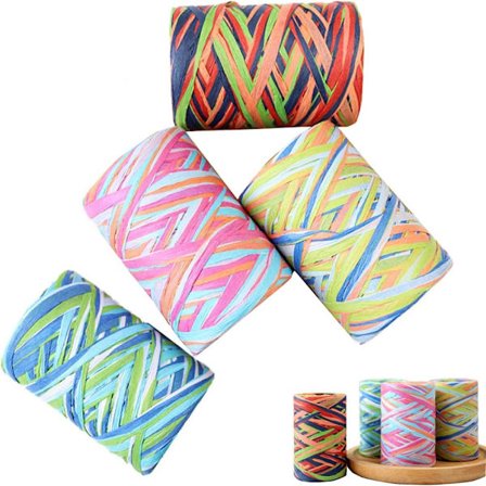 Färgat pappersrep Flätat rep Färgat papperssnöre