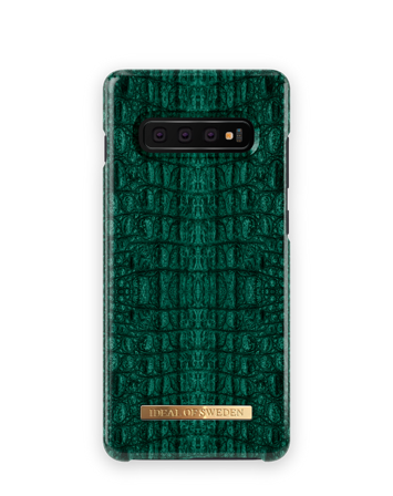 Unisex deksel, Galaxy S10+ Emerald Croco, iDeal of Sweden