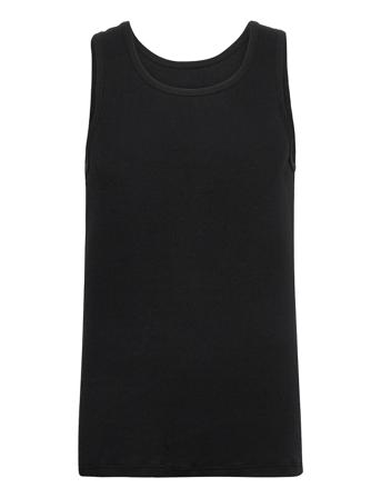 Originalribtank2-Pack Gots T-shirts Sleeveless Musta Resteröds