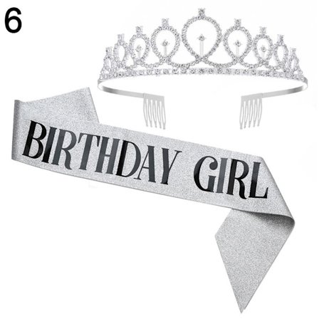 Födelsedag Queen/Girl Headclip Metal Hårklämmor 6 6