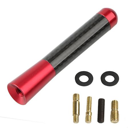3,5 cm 8 cm auton hiilikuitu lyhyt antenni universaali auto katto punainen sininen hopea musta antennisarja auton ulkotarvikkeet 7 kpl/sarja - 