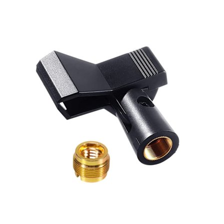 Professionell trådlös/trådbunden mikrofonhållare Free Rotation Angle Mic Clip