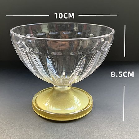 250 ml salatskål for Dessert Mill Shake Goblet Glass Preget I