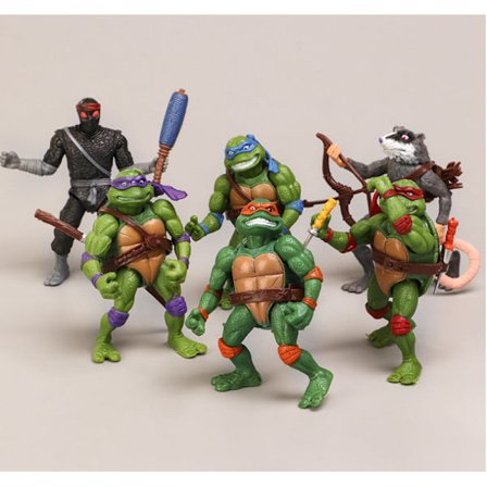 6 Pack Teenage Mutant Ninja Turtles Actionfigur Leksaker Barnpresenter