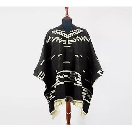 Clint Eastwood Western Cowboy Poncho Serape replika håndlavet af kunstig alpacauld