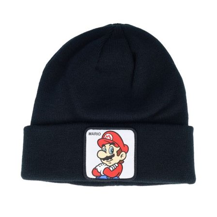 Capslab - Svart cuff Beanie - Super Mario 2 Black Cuff @ Hatstore