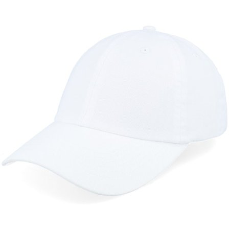 Equip - White unconstructed Czapka Z Daszkiem - Stone Washed White Dad Cap @ Hatstore