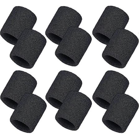 12-pak svedbånd sportsarmbånd bomuld svedbånd til mænd og kvinder, god til tennis, basketball, løb, træning