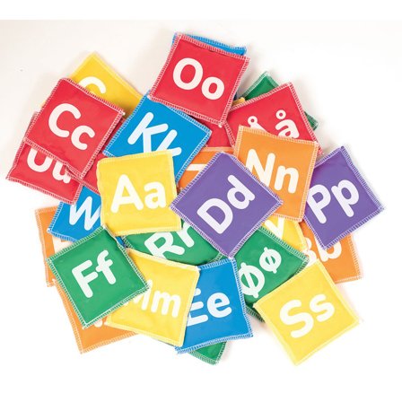 PLAYBOX Ärtpåsar med bokstäver 31/fp - Lyreco - Skola och förskola - Idrott, hälsa och rörelse - Motorik