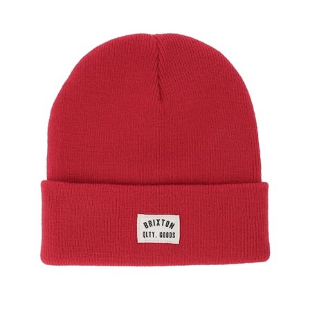 Brixton - Woodburn Watch Adrenaline Rush Red Cuff Cuff Red Beanie - @ Hatstore