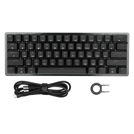 MAGIC REFINER Gaming Tastatur 61 Taster Bærbar Holdbar RGB Baggrundsbelyst Ergonomisk Mekanisk Tastatur til Bærbar PC