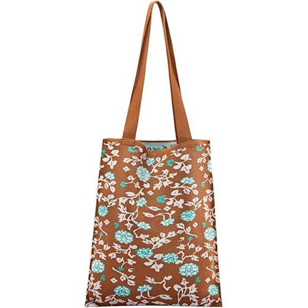 Virkat Väska, Söt Handväska, Virkade Väskor för Kvinnor, Liten Estetisk Handväska, Katt och Blomma Vävd Handväska, Brun Blomma