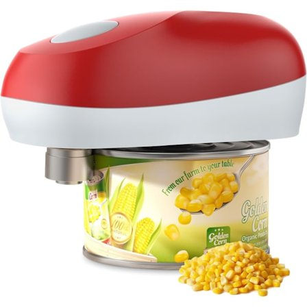 Håndfri Elektrisk Boksåpner, Boksåpner Ett Trykk Åpner Boksen Automatisk for Alle Størrelser med Glatt Kant og Sikker