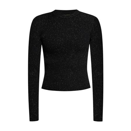 Balenciaga, Round-neck Knitwear Zwart, Dames, Maat:M