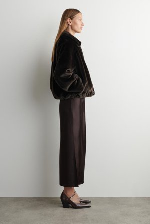 COS Women's Scarpe Mary Jane In Pelle Con Tacco in Rosso