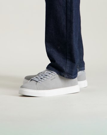 MAGGIORE Faux Suede Sneaker Gris Baskets Garçon - Kids Brand Store