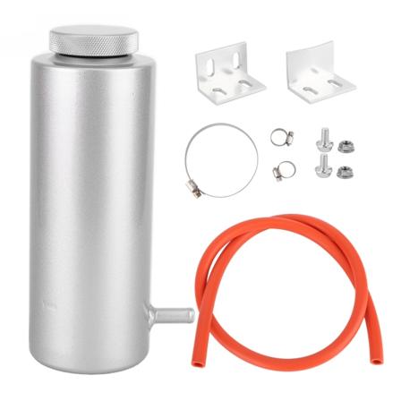 Jäähdyttimen jäähdytysnesteen alumiinisäiliö 80 ml ylivuotosäiliö auto Universal Silver