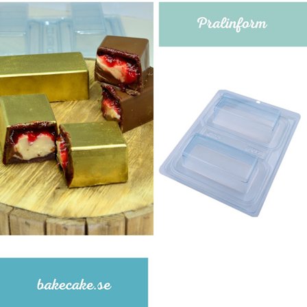 Pralinform Block Chokladform - BWB 867 - Special 3 Part Mold