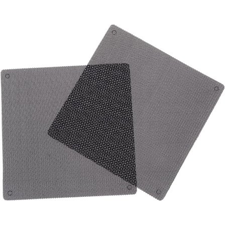 2 stk. PVC Computer Mesh Støvfilter Dækning til Desktop PC Blæser 14x14cm