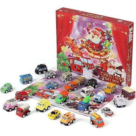 Biler Julekalender 2023 24 stk Pull Back Kjøretøy Nedtelling Gave Til Barn Gutter Nedtelling Kalender Julegaveeske