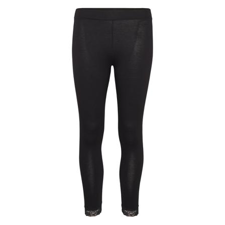 Kaffe KAsvala Lace Leggings svart, Dam, Dam, Storlek: M