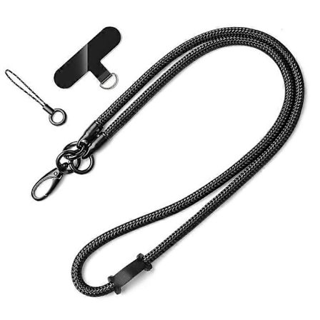 A-typ halsband för mobiltelefon 3 delar/set anti-förlorad mobiltelefon nylon halsband (typ A)
