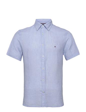 Pigment Dyed Li Sf Shirt S/S Blue Tommy Hilfiger