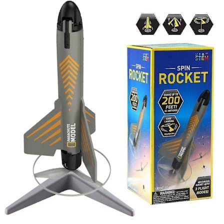 National Geographic STEM Power Rocket Launcher for Kids Motorisert Power Rocket