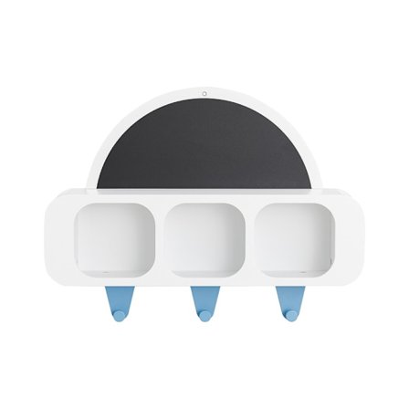 SoBuy Lasten kirjahylly 3 hyllyllä valkoisessa 70x53.5x20cm, moderni KMB86-W