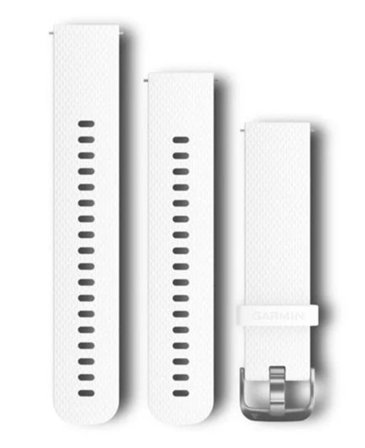Garmin Quick Release 20 Silikon Silver Hvit
